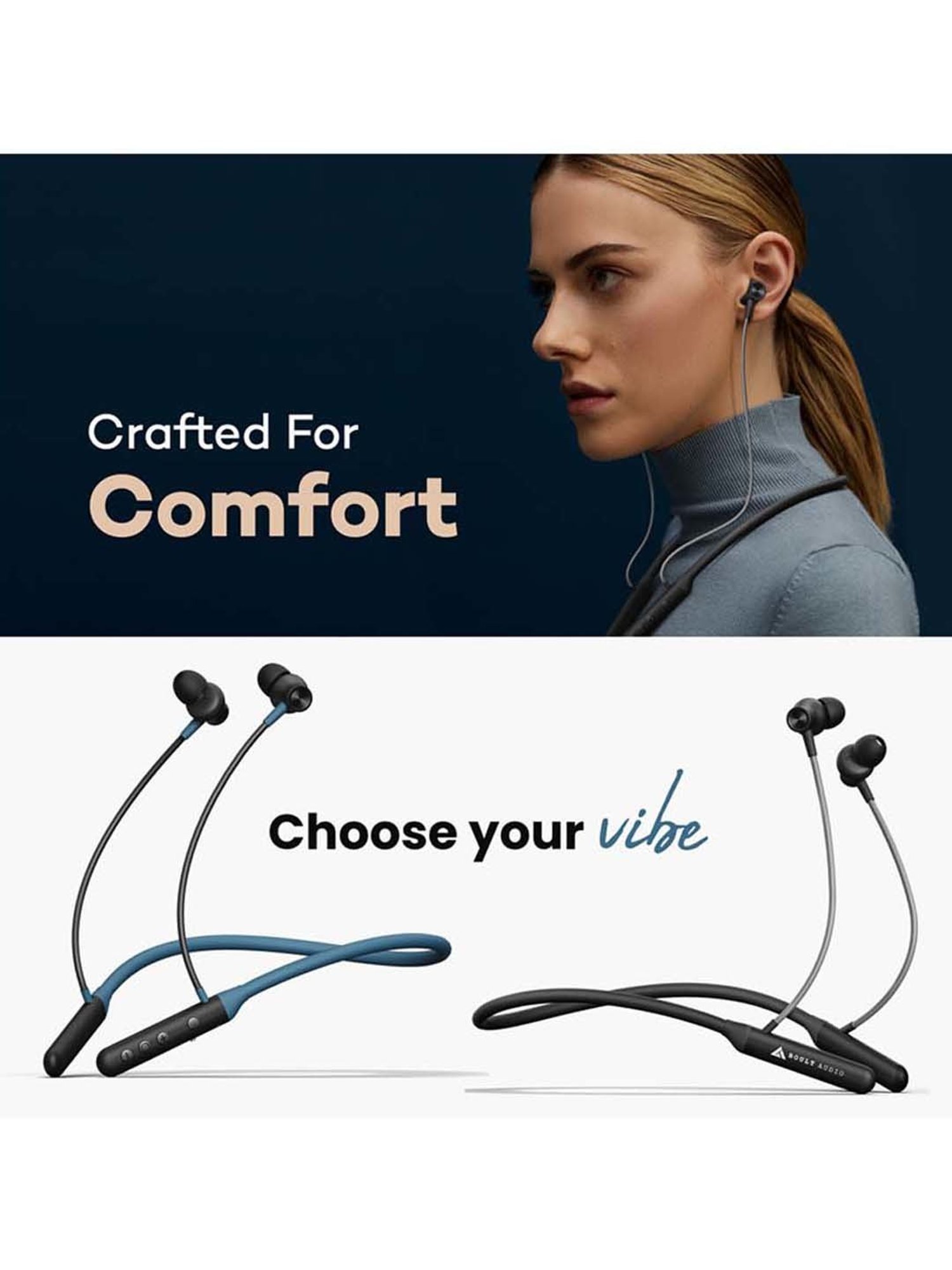 Boult Audio ProBass YCharge Wireless Bluetooth Neckband with Type-C Fast Charging (Black)