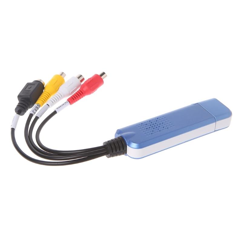 1 Set USB Converter Audio Video Grabber Capture Adapter For Windows XP/7/8/10