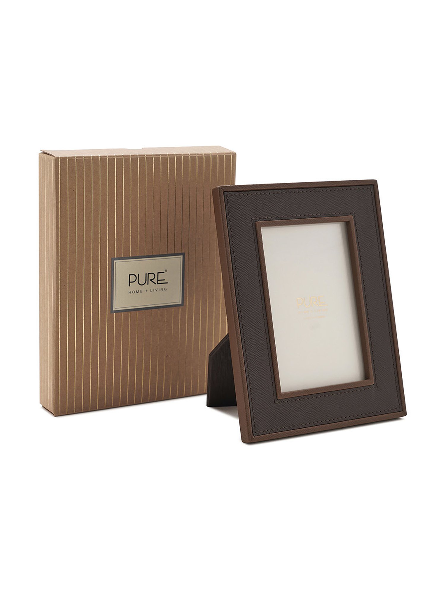 House This Kangto Brown & White Wood Photo Frame Gift Set