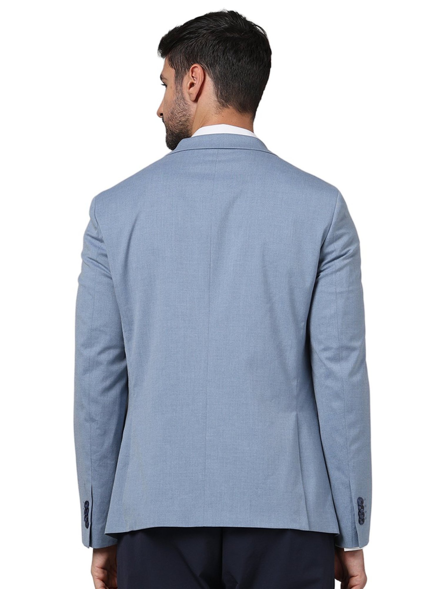 celio* Blue Slim Fit Blazer