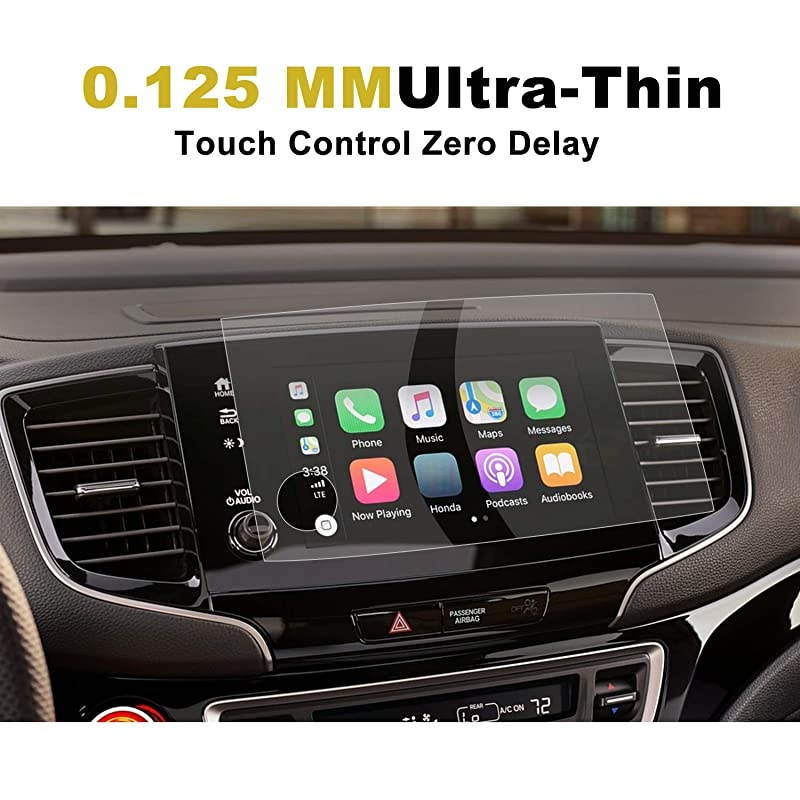 2Pack  Center Touch Control Screen Protectors for 2019 2020 Pilot 8Inch PET Plastic Center Touch HD Crystal Clear inDash Navigation Protective Film