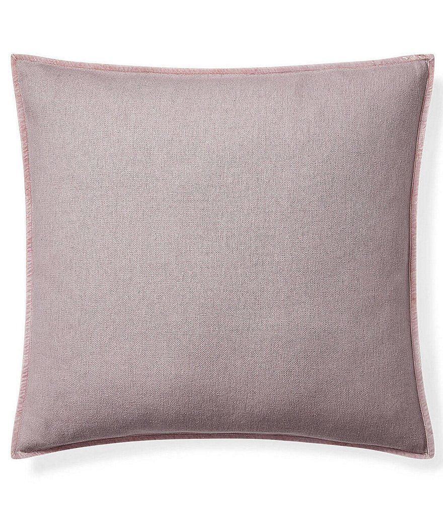 Lauren Ralph Lauren Claudia Velvet Trimmed Cotton & Linen Euro Sham