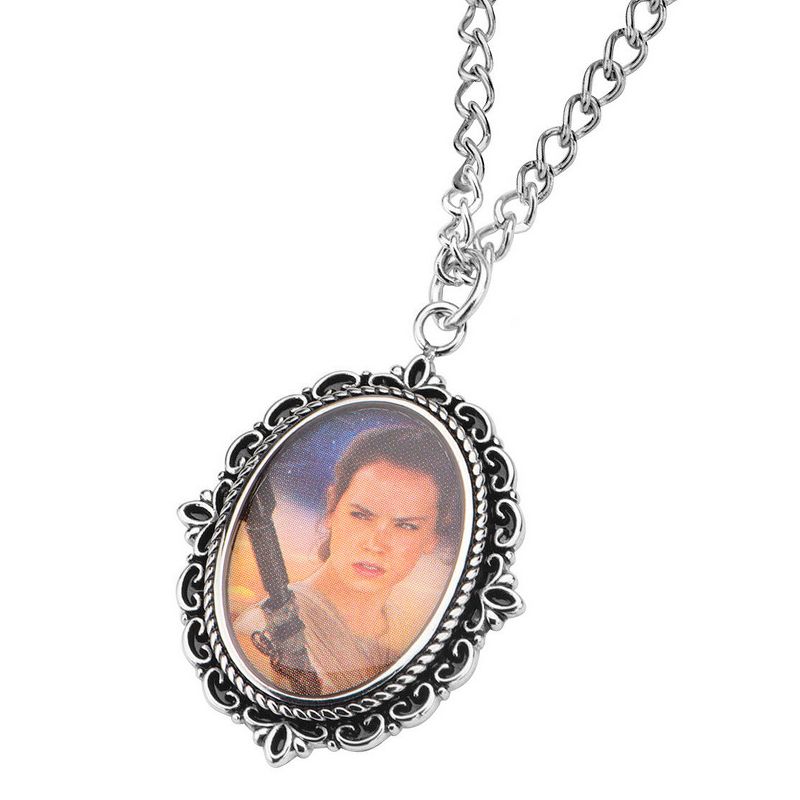 Pompeii3 3/4ct Round Bezel Solitaire Real Pendant 14K White Gold