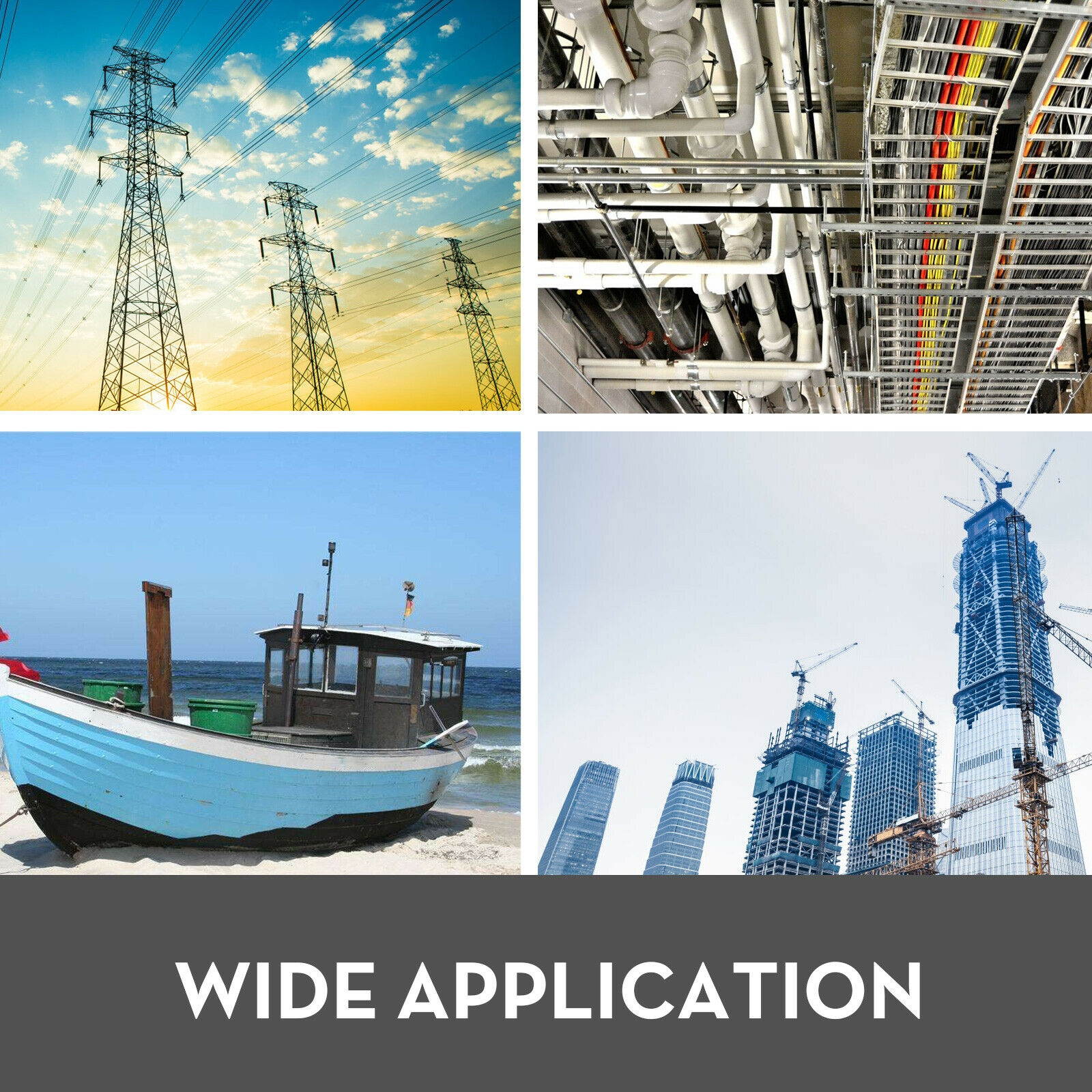 T304 Stainless Steel Cable Wire Rope,1/4",7x19,150ft Petroleum Chemical Strand