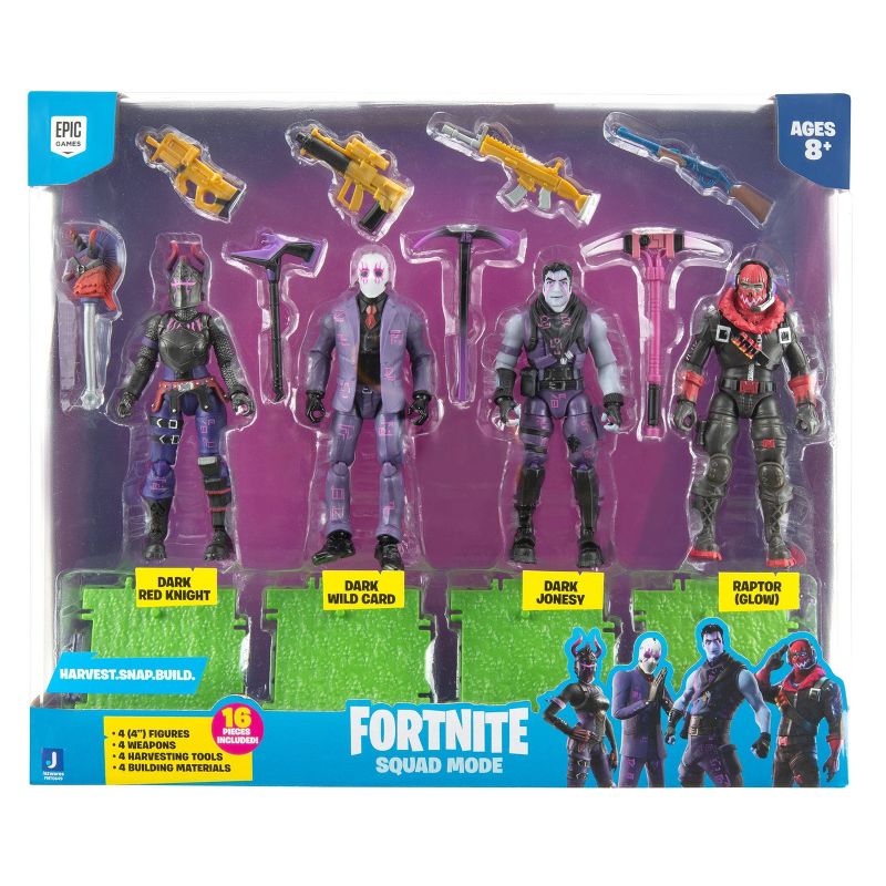 Fortnite Squad Mode & Dark Legends Action Figure 4pk