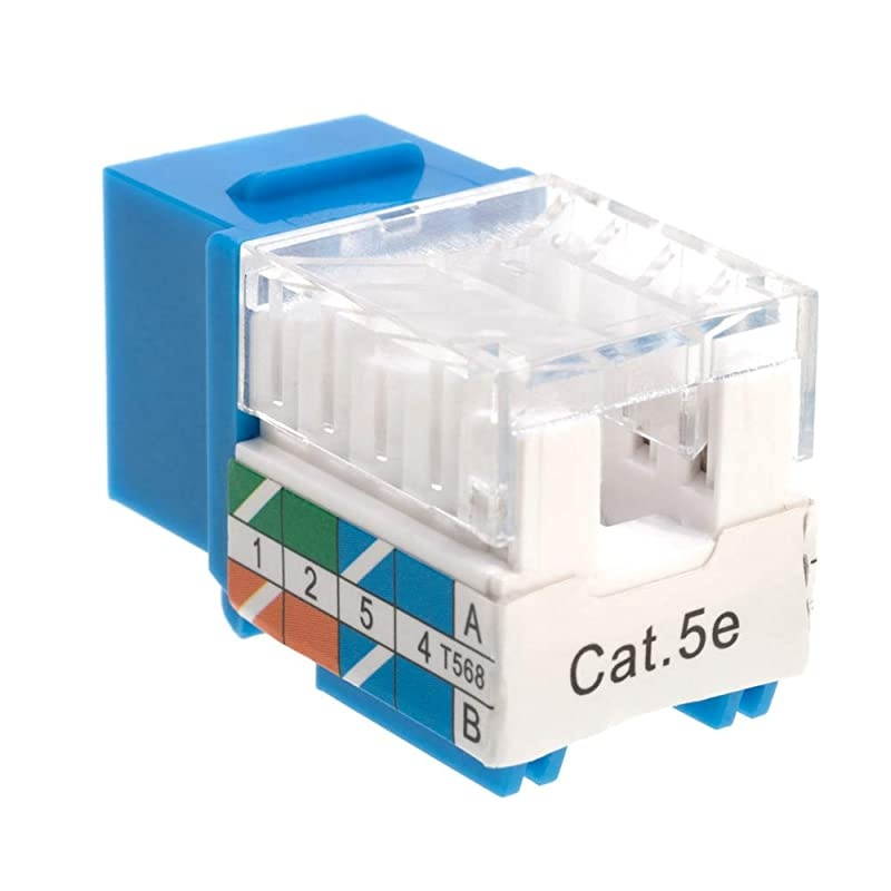 RJ45 Keystone Jack e PunchDown Network Blue 5