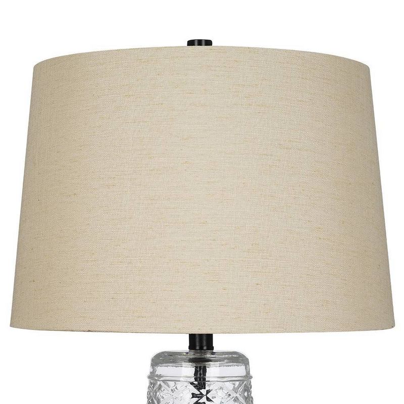 29" Glass Table Lamp Clear  - Cresswell Lighting
