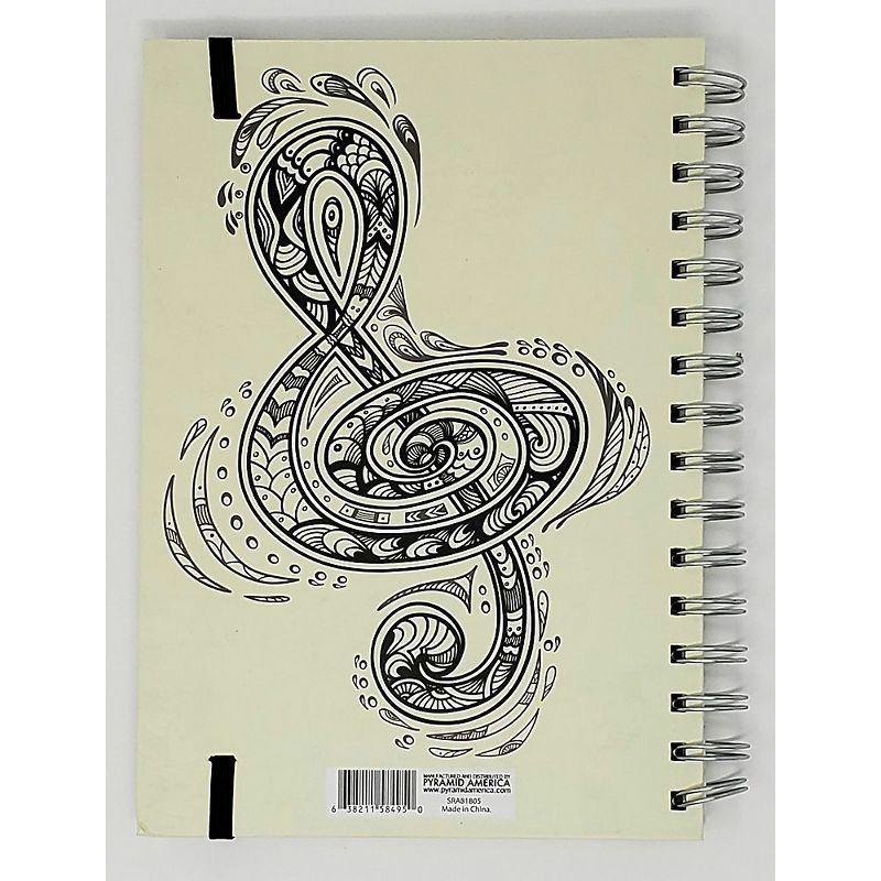 Pyramid America Music Note Line Sketch Premium Journal