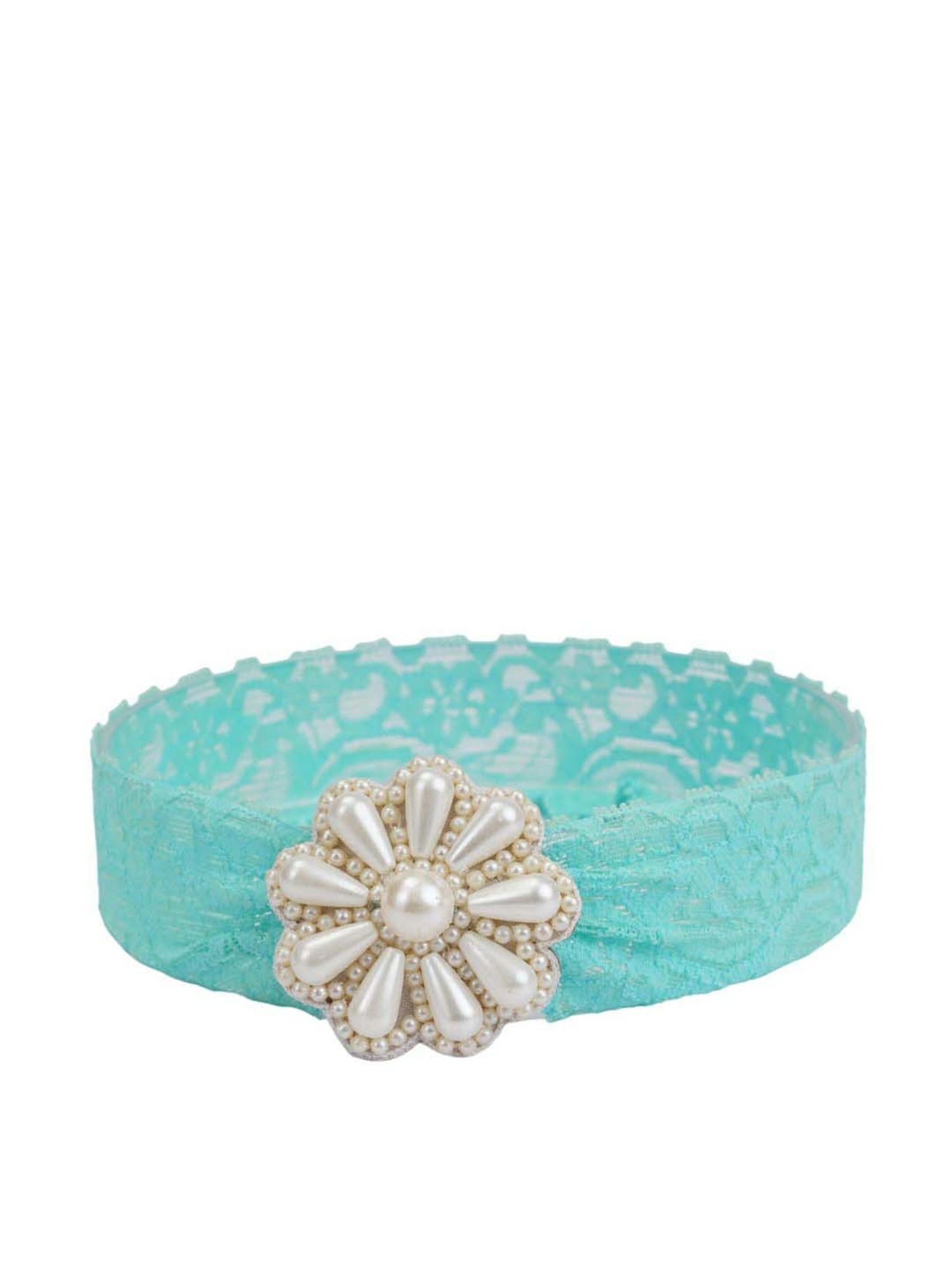 Choko Blue Embellished Hair Band