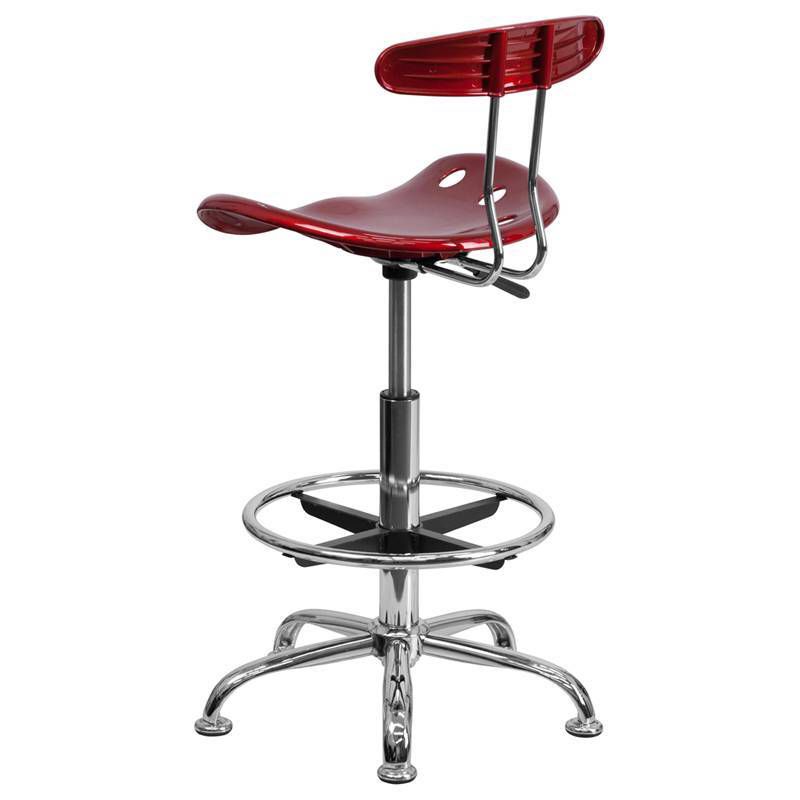 Tractor Seat Drafting Stool Red - Belnick