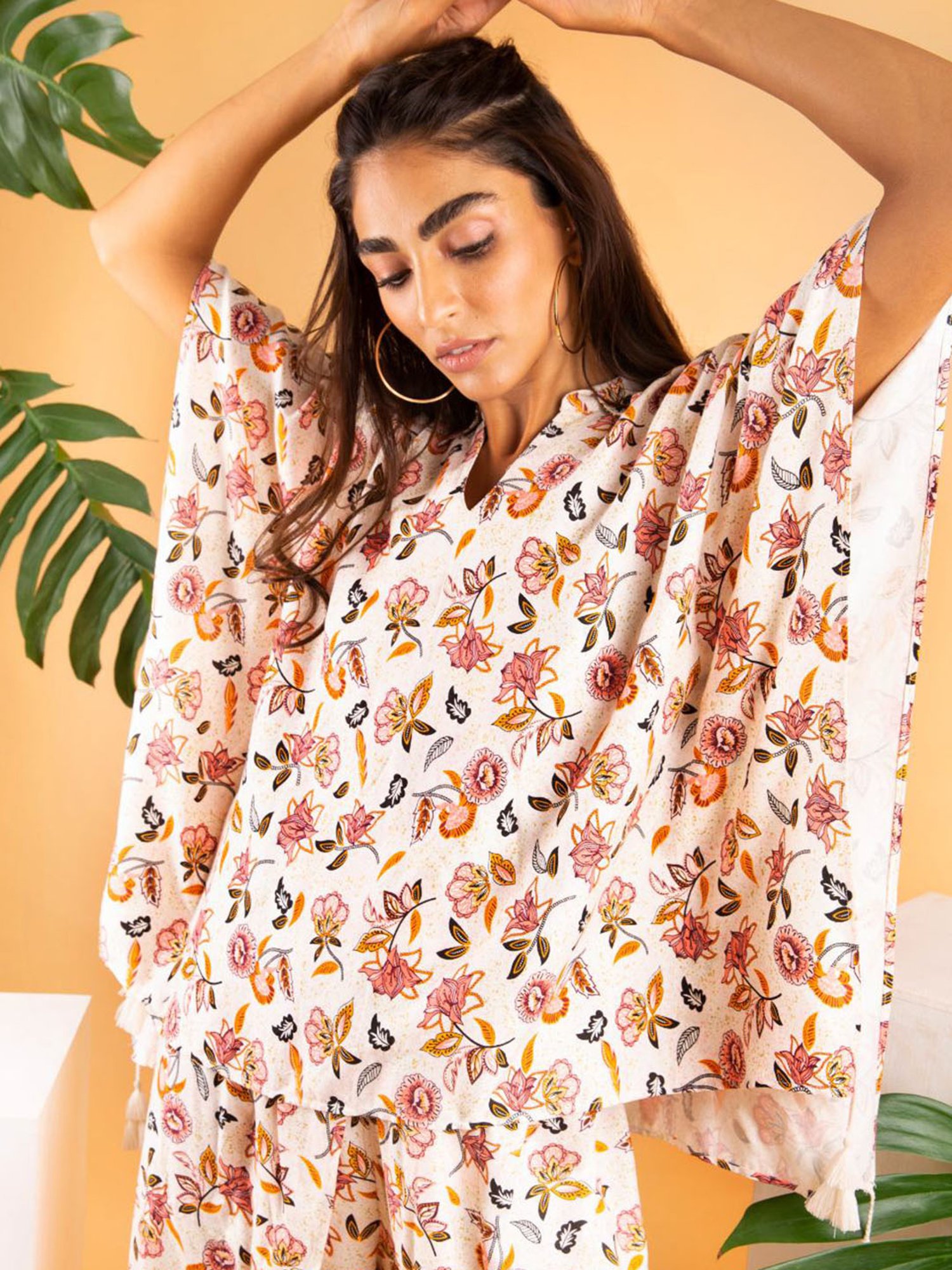 Dusk Attire Multicolor Melora Poncho Set