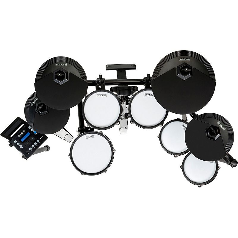 LyxJam 8-Piece Electronic Drum Kit, Professional Drum Set with Real Mesh Fabric, 448 Preloaded Sounds, 70 Songs, 15-Song Recording Capacity, Choke,Rim,Edge Capability & Kick Pad, Drum Sticks Included