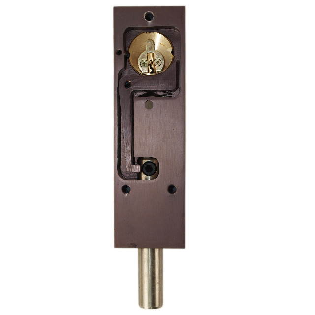 Progressive Hardware R1000 DU Duranodic Drop Bolt Lock for Revolving Doors and Other Applications
