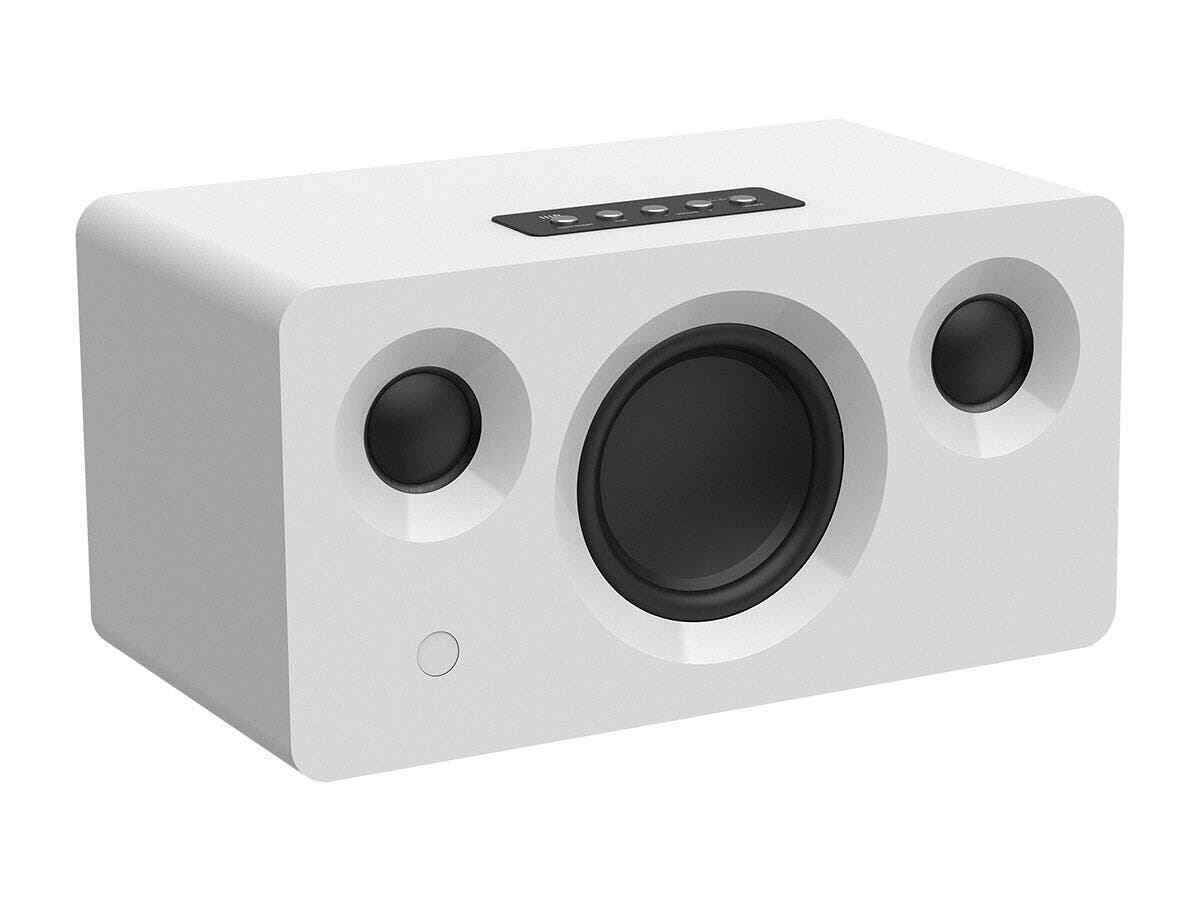 Monoprice True Wireless Stereo Bluetooth Speaker, White With 120 Watts