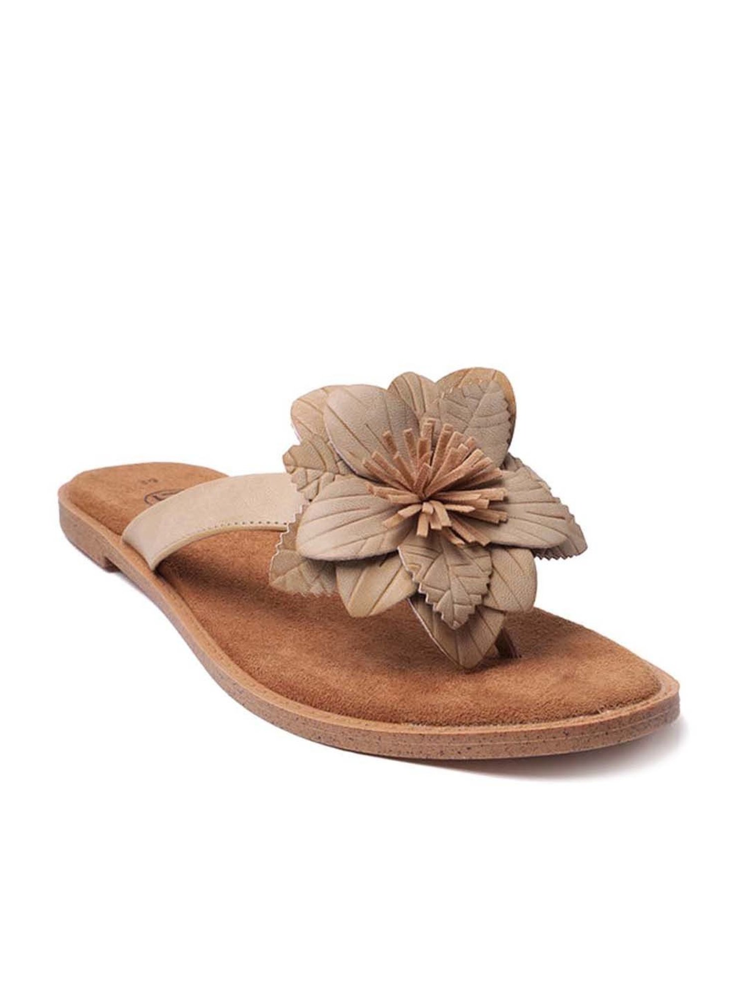 BAGATT Women's Goldy Beige Thong Sandals