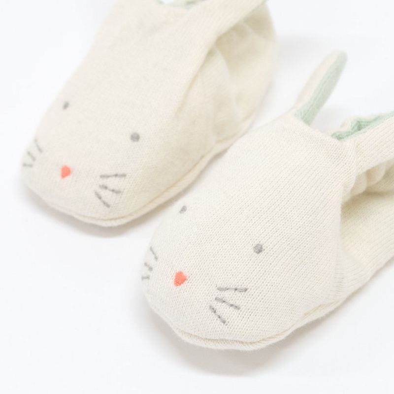 Meri Meri - Mint Bunny Baby Booties - Boots - 1ct