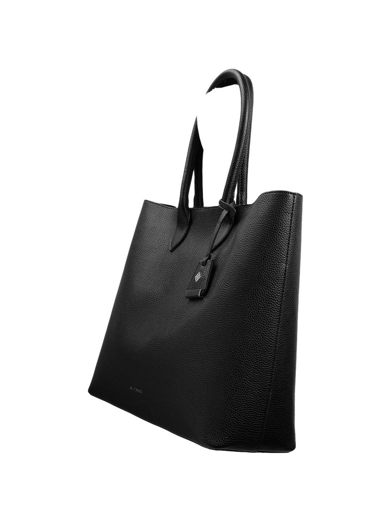 Call It Spring Black Solid Large Tote Handbag