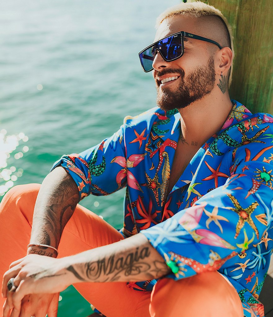 Quay Australia Quay x Maluma Nightfall Shield Sunglasses