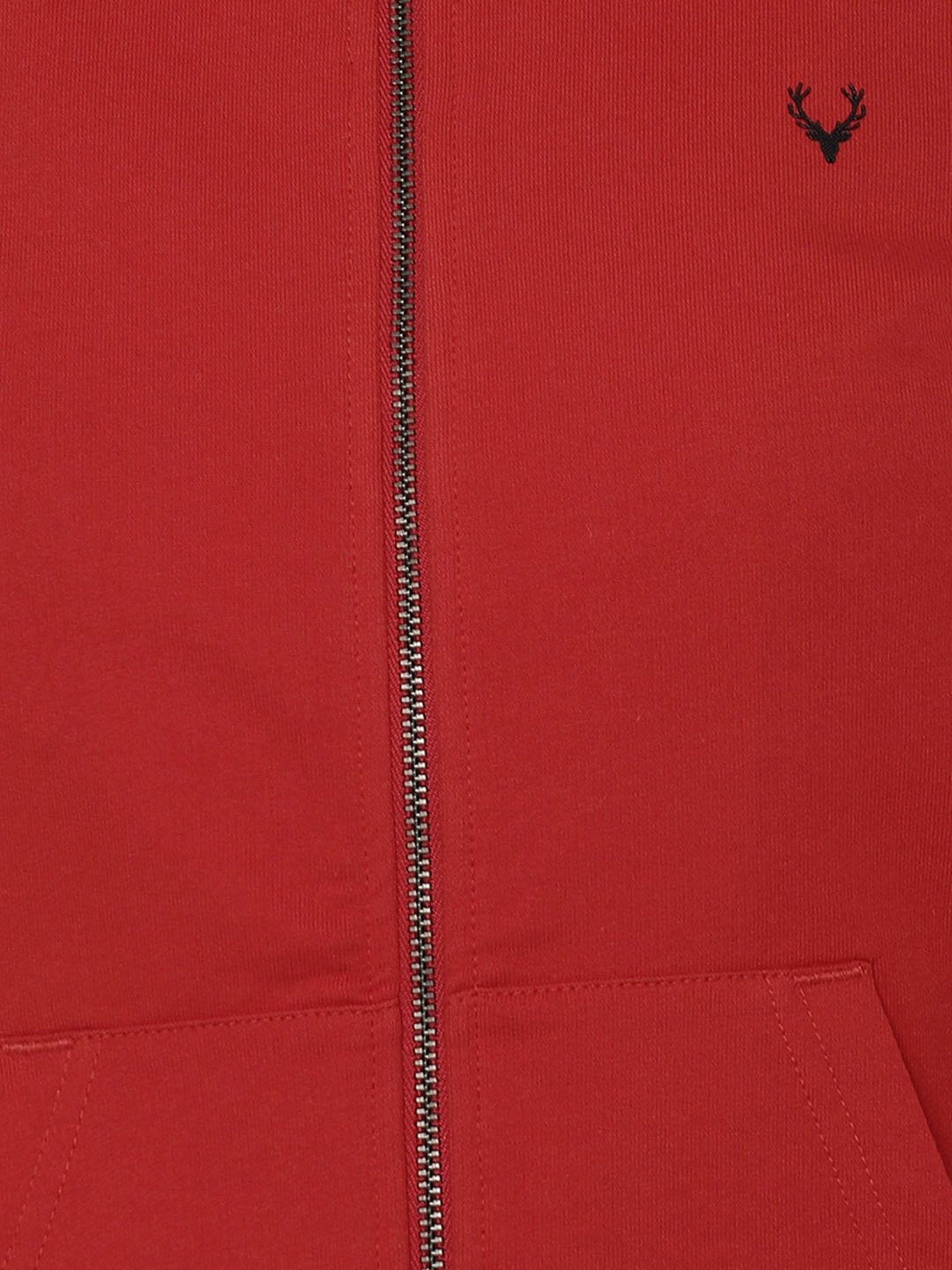 Allen Solly Red Hooded Sweatshirt