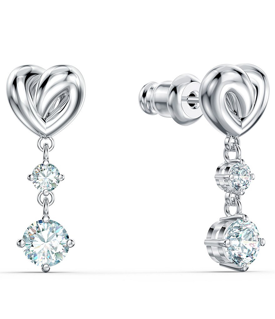 Swarovski Lifelong Heart Pierced Earrings