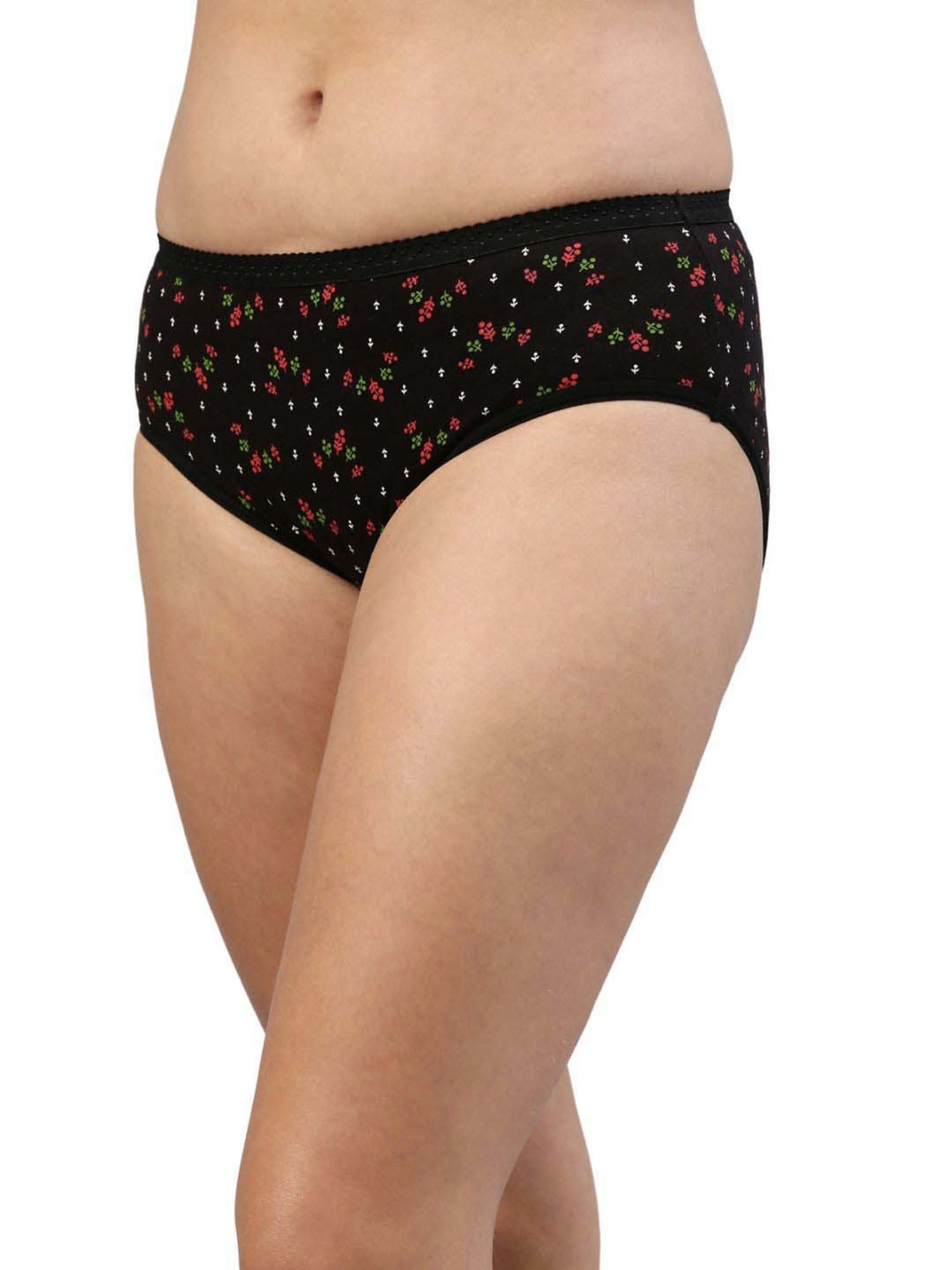 FEELINGS Assorted Color Cotton Printed Hipster Panties - Pack of 3