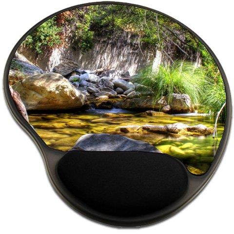 Scenic Nature Creek Rocks Mousepad Base with Wrist Support Mouse Pad Great Gift Idea