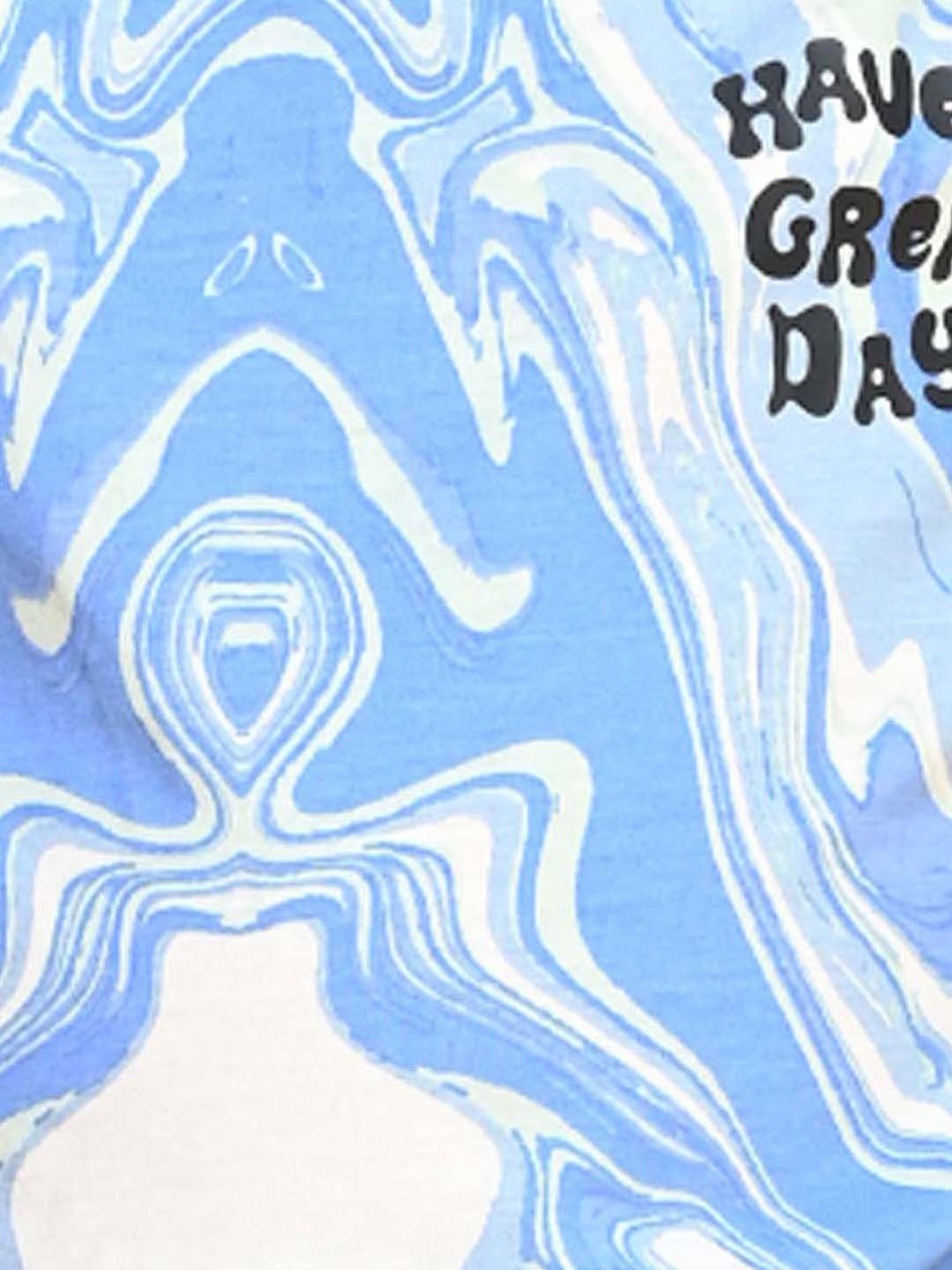 Anthrilo Kids Blue Cotton Printed Full Sleeves T-Shirt & Trouser