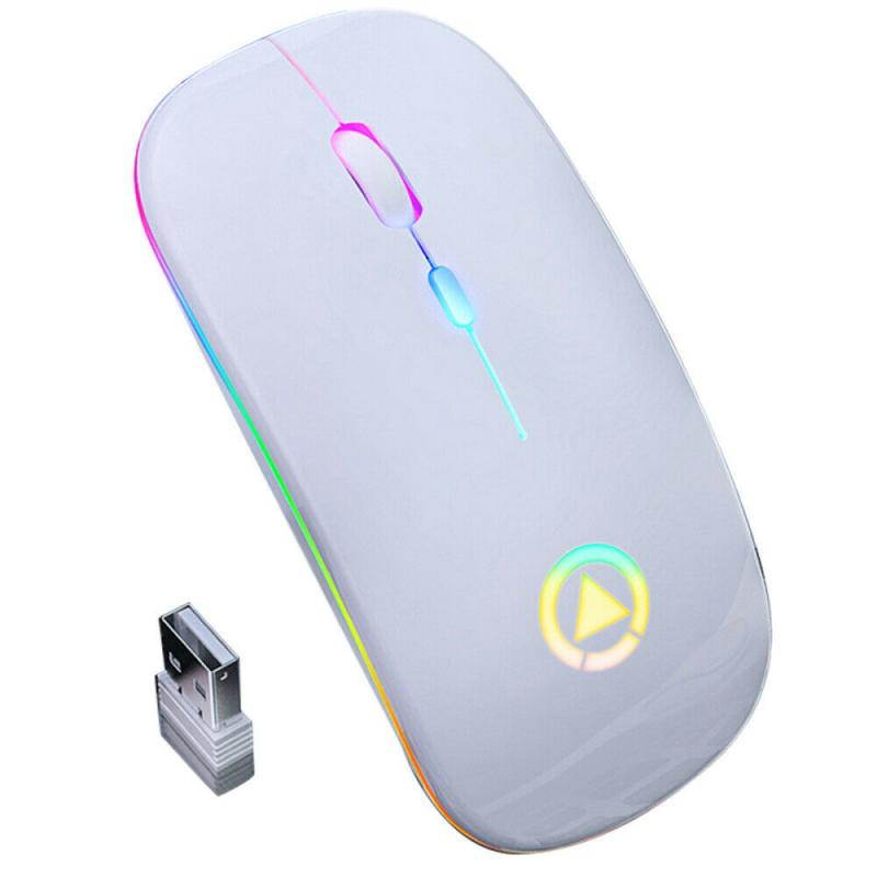 Silent LED Backlit Mice USB Optical Ergonomic Gaming Mouse Rechargeable Mouse Wireless PC Computer Mouse Gamer Mouse For Laptop
