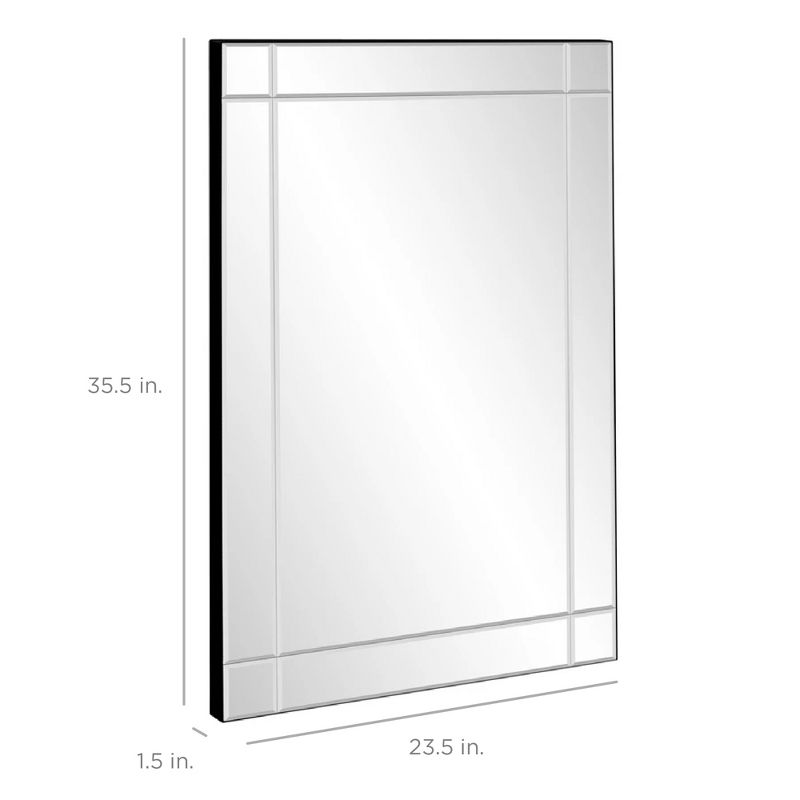 Rectangle Tripoli Vanity Bathroom Mirror Clear - Howard Elliott