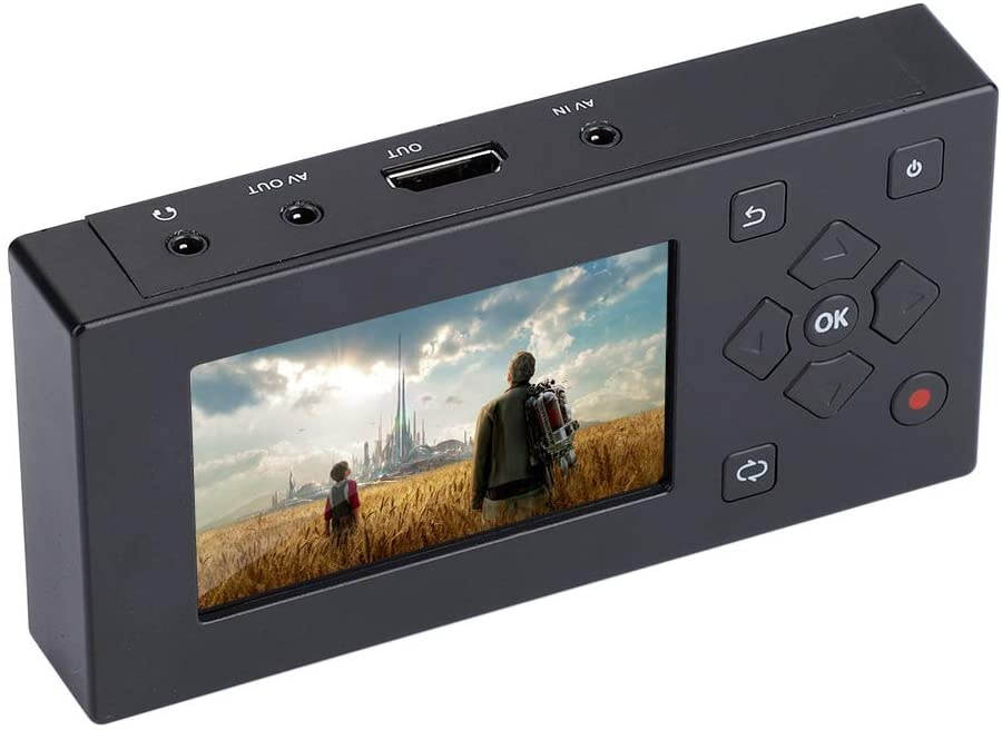Tangxi Portable 3 TFT Screen AV Recorder Audio and Video Converter Video Capture Recording Player VHS to Digital Converter to Capture Video from VCR VHS Tapes Hi8 Camcorder DVDTV Box