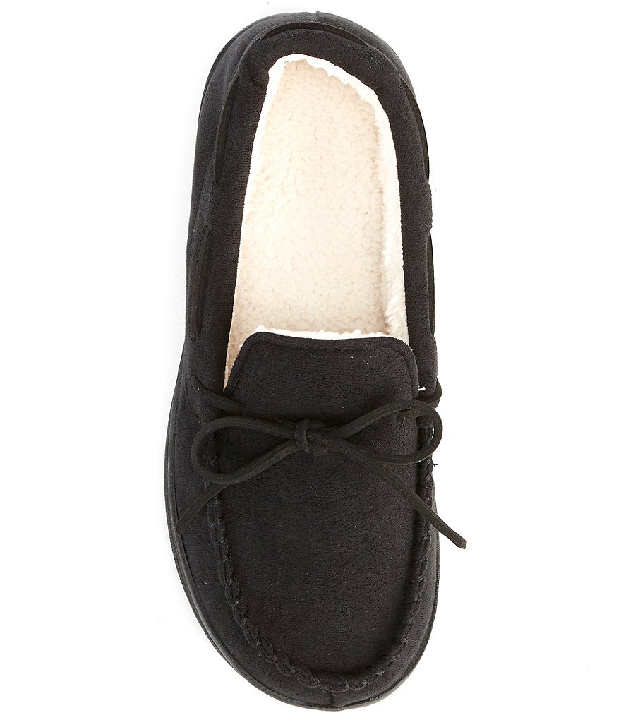 Roundtree & Yorke Whipstitch Moccasin Slippers