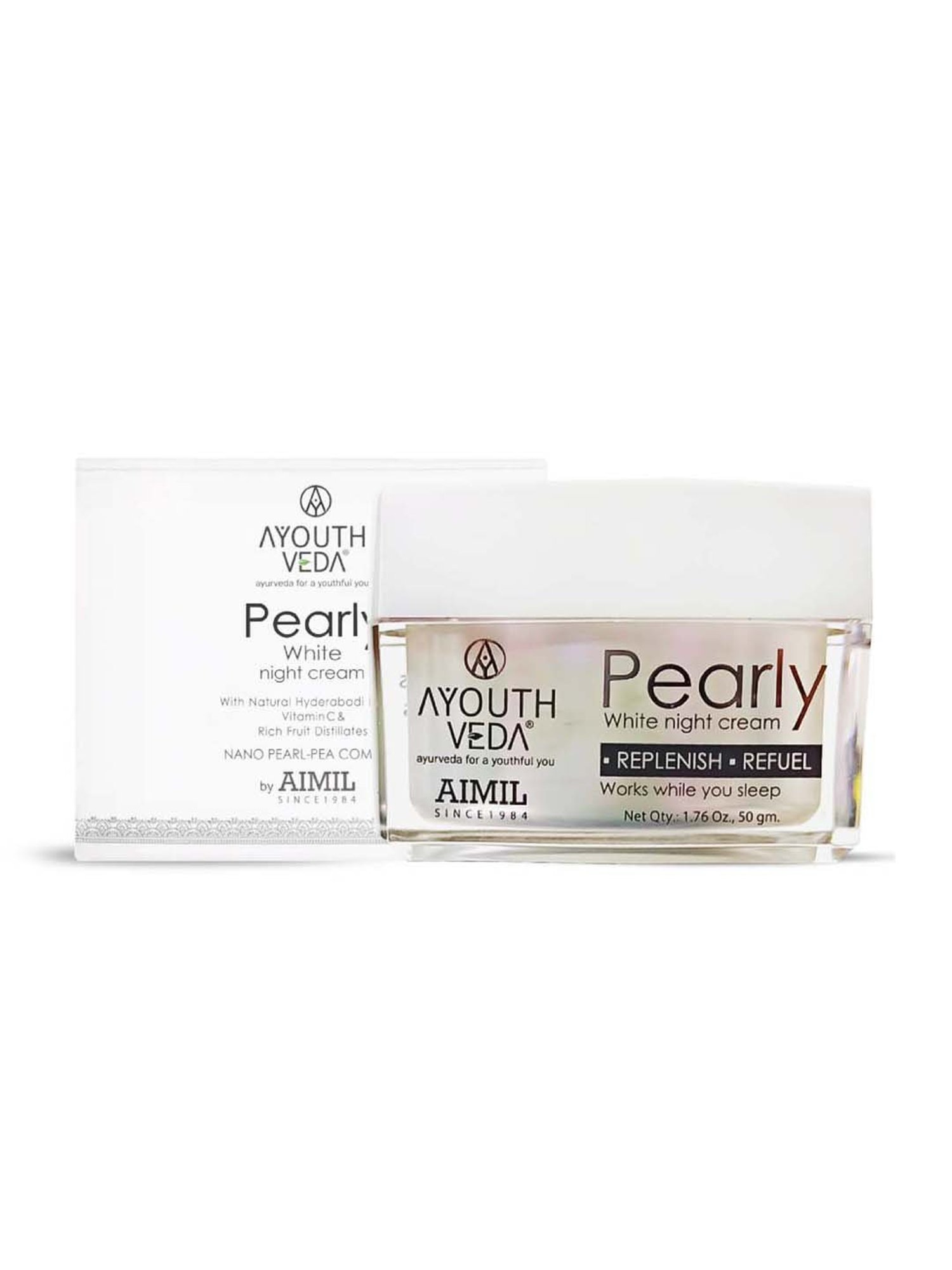 AyouthVeda Pearly White Night Cream - 50 gm