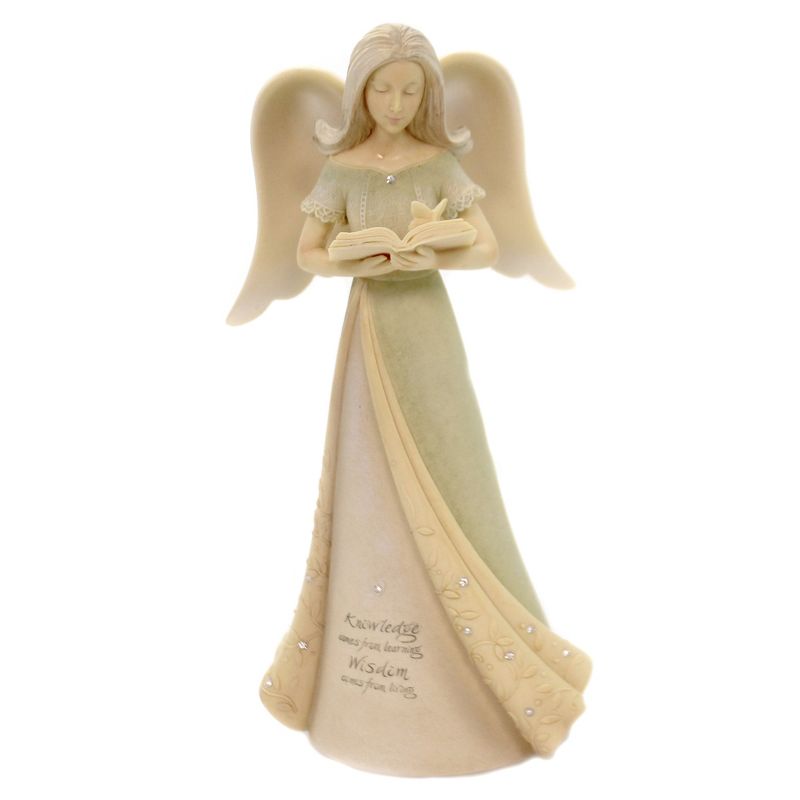 Foundations 7.5" Angel Of Wisdom Spiritual Inspiring Book  -  Decorative Figurines