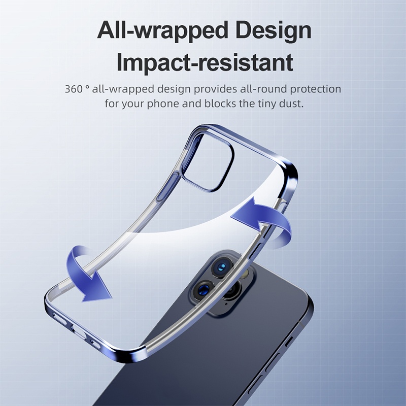 For iPhone 12 Pro Max Case Cover, Drop Proof, Anti-Scratch, Dust-Proof, Clear Bumper Full Body Protection Defender Armor Case(Black)