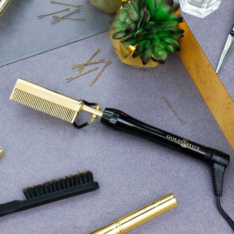 Gold-N-Hot Professional 24K Gold Pressing and Styling Comb
