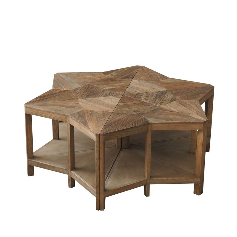 18" Burnham Home Designs James Corner Table Natural Elm - Boraam