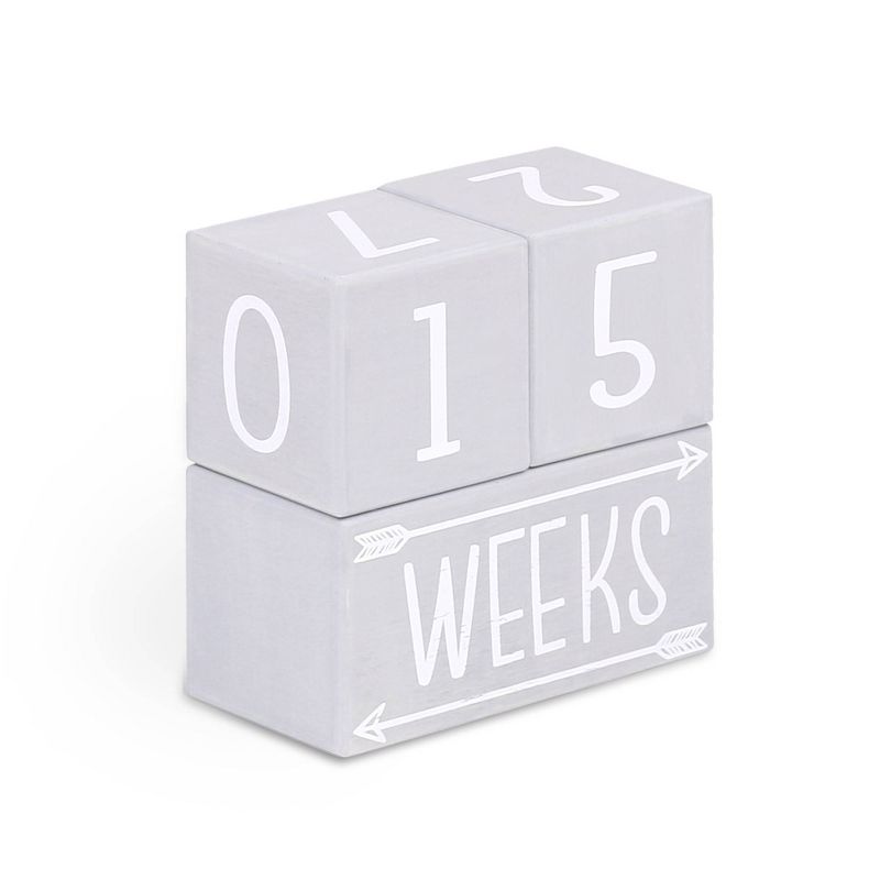 The Peanutshell Milestone Blocks - Gray/White