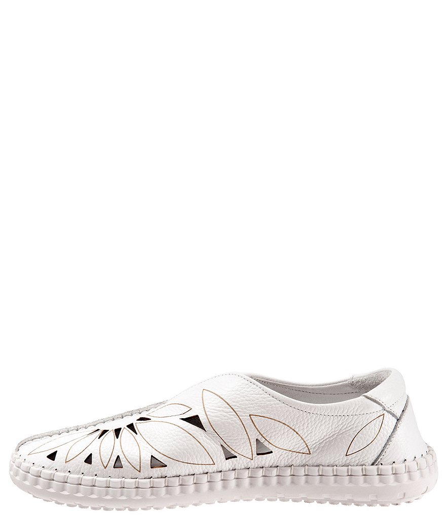 Bueno Labella Floral Laser Cut Slip-Ons