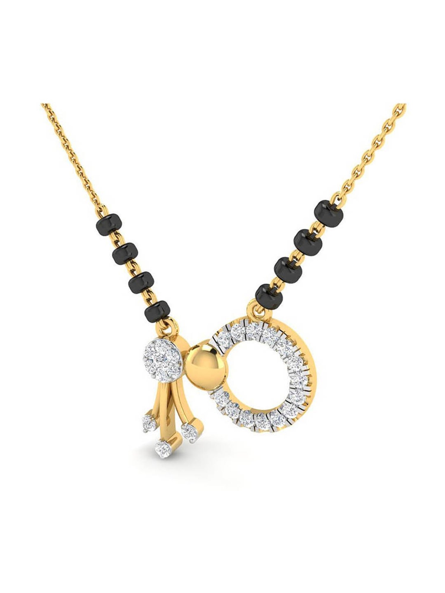 Waman Hari Pethe Jewellers 18k Gold & Diamond Mangalsutra for Women