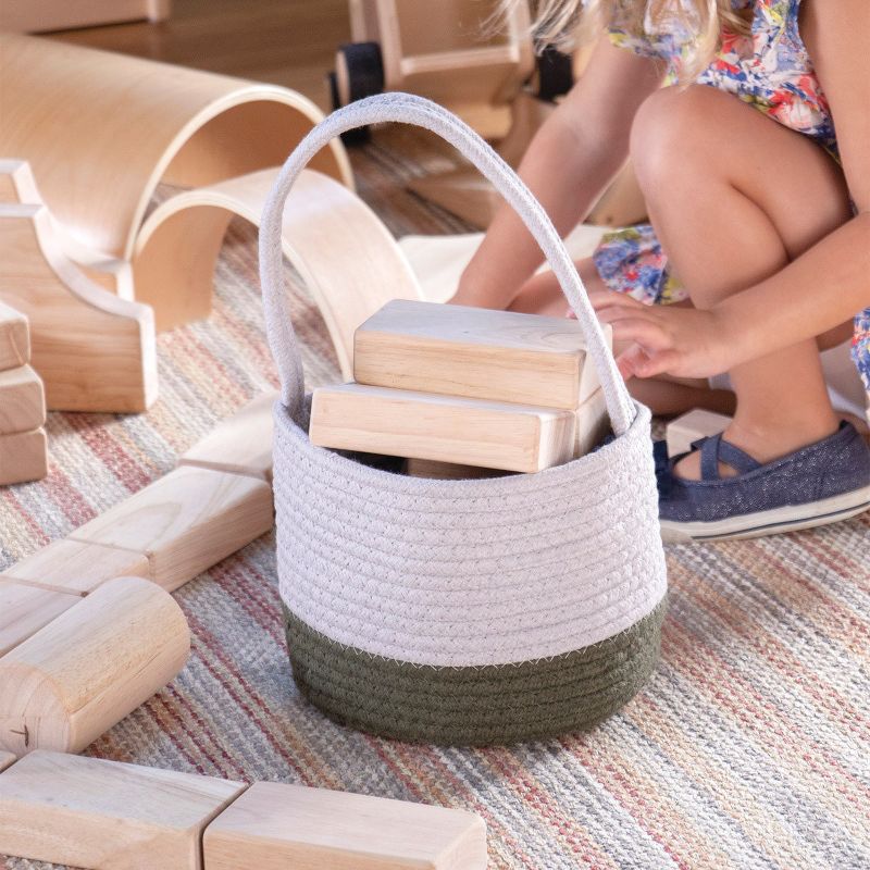 Guidecraft Woven Block Baskets - Set of 2