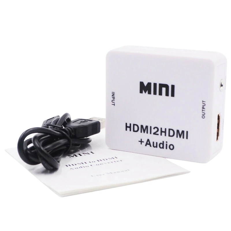1080P Hdmi Extractor Splitter Hdmi Digital To Analog 3.5Mm Out Audio Hdmi2Hdmi