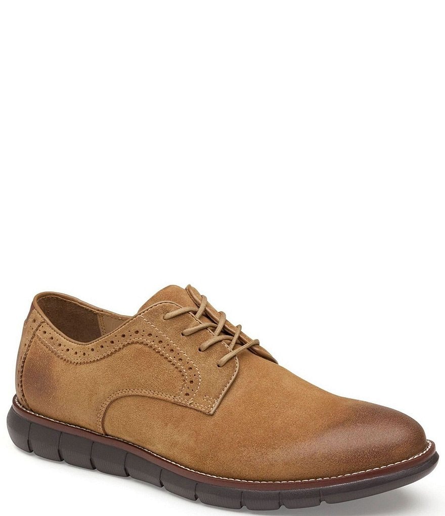Johnston & Murphy Men's Holden Suede Plain Toe Oxfords