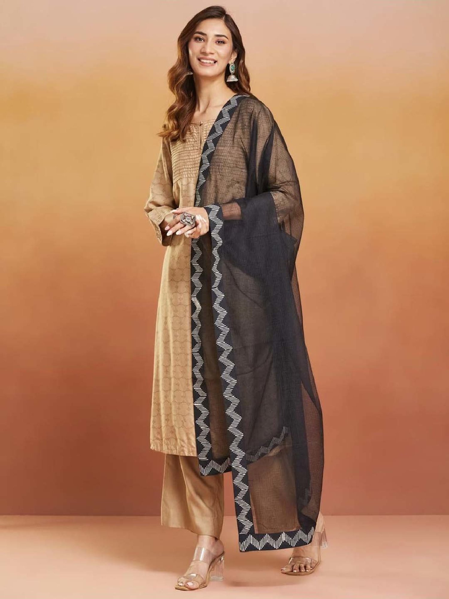 Stylum Multicolor Block Print Dupatta