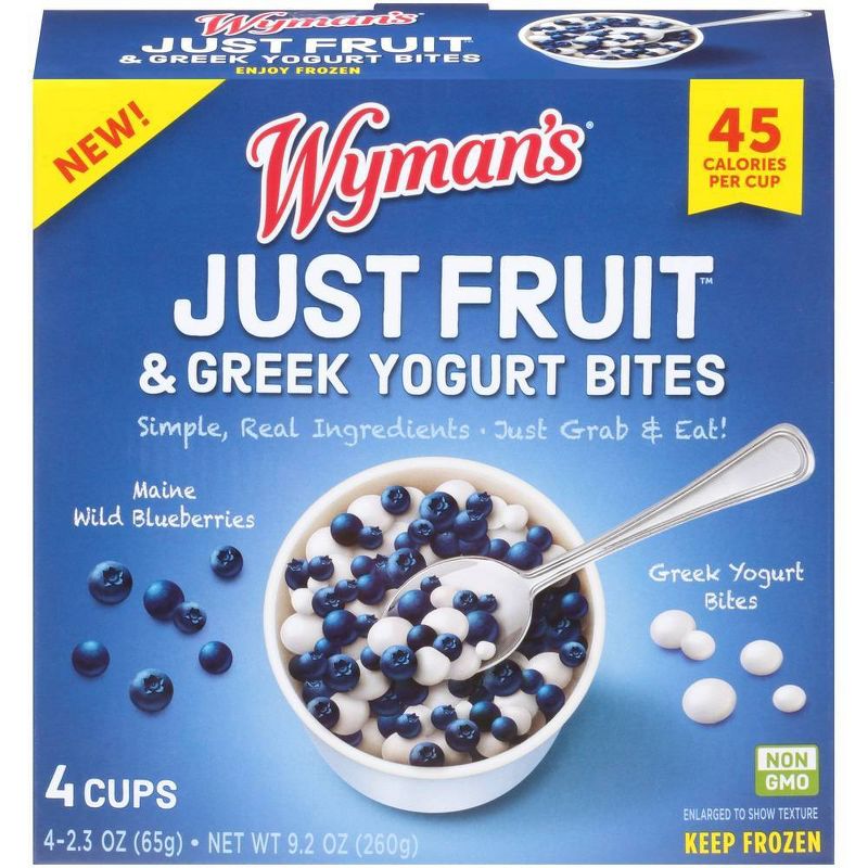 Wyman's Just Fruit Wild Blueberries and Greek Yogurt Bites - 4ct/9.2oz
