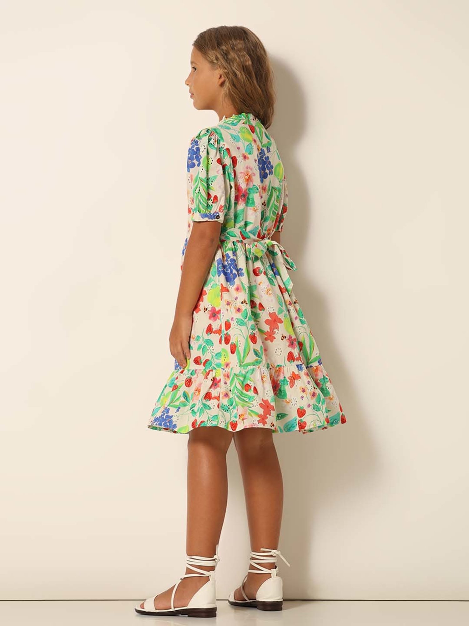 VERO MODA GIRL Multicolor Cotton Printed Dress