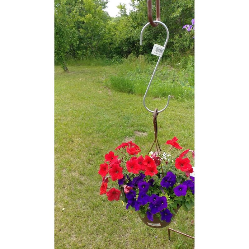 5pk 18" Galvanized Steel Heavy Duty S-Hook Hangers Gray - Glamos