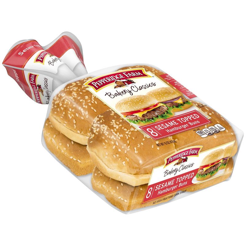 Pepperidge Farm Bakery Classics Sesame Topped Hamburger Buns - 15oz/8ct