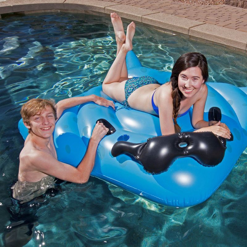 2) GAME Stingray Pool Float Inflatable Ride On with Handles & Cup Holders