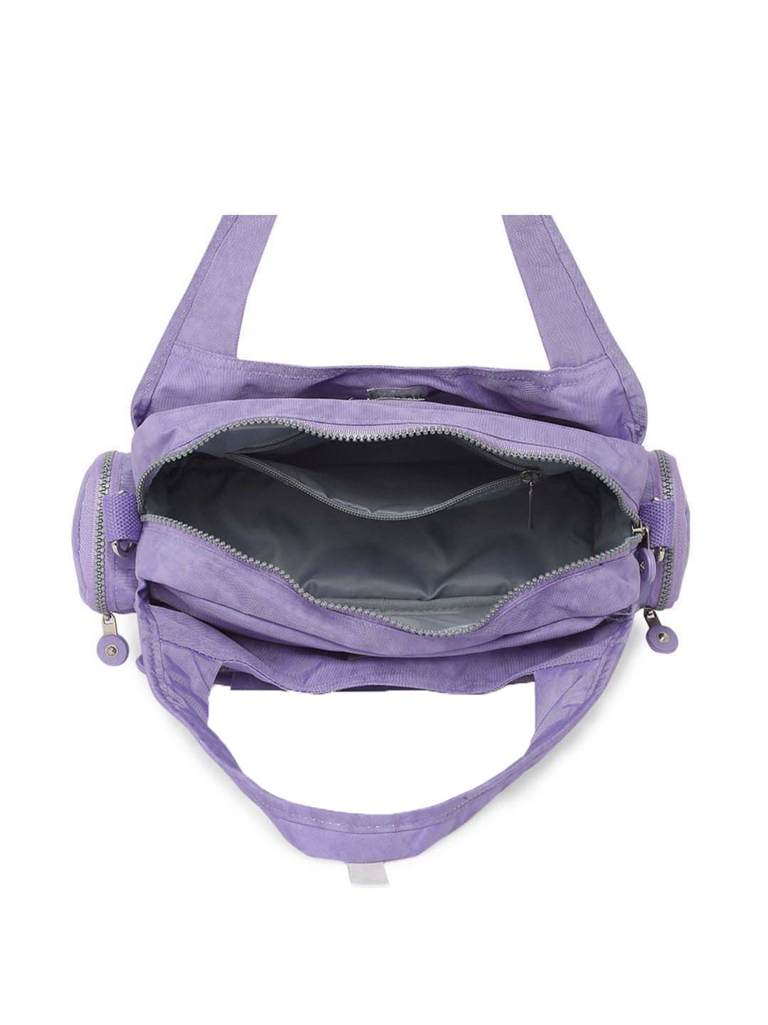 Baomi Purple Solid Medium Handbag