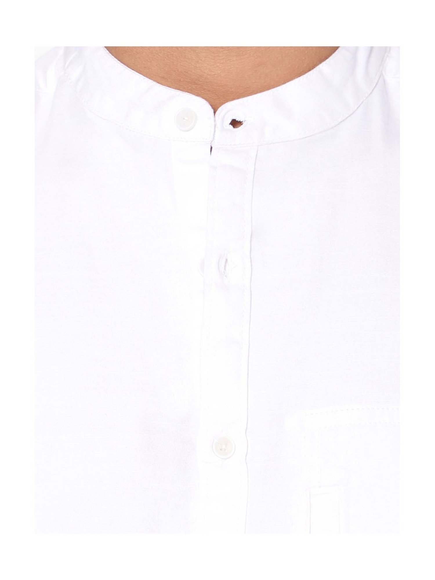 TeenTrums Boys White Solid Full Sleeves Shirt
